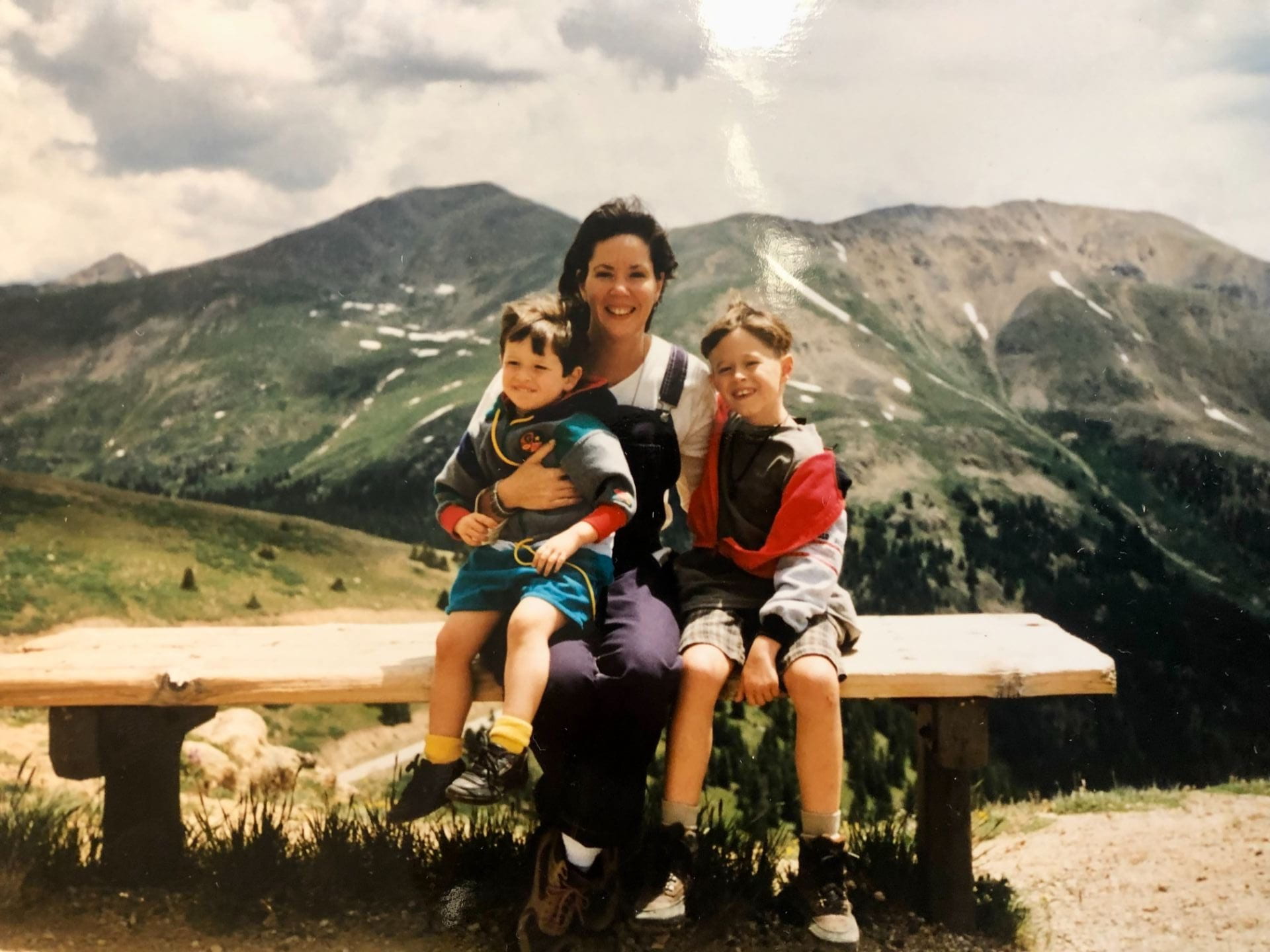 Myself and my 2 older sons at "4 Corners" US 1998